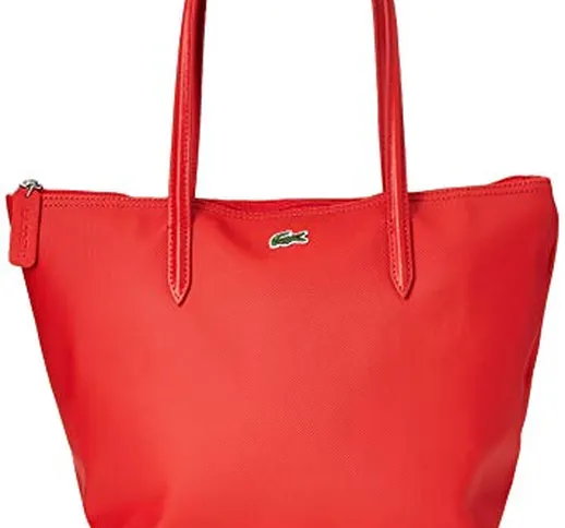 Lacoste NF2037PO, Borsa a tracolla Donna, RED ALTO RISCHIO (High Risk Red), 24.5 x 14.5 x...