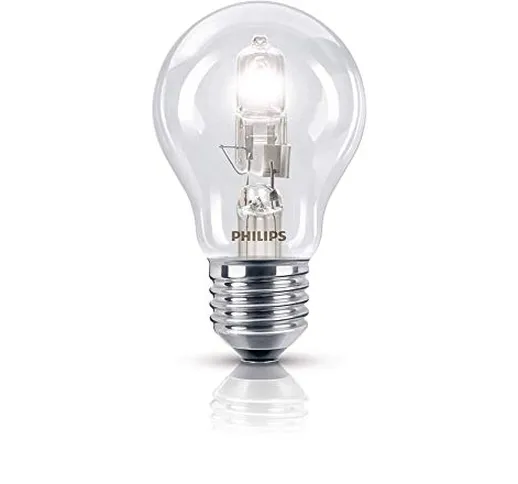 Philips A55 - Lampadina alogena classica dimmerabile, attacco Edison E27, 70 Watt, 240 V,...