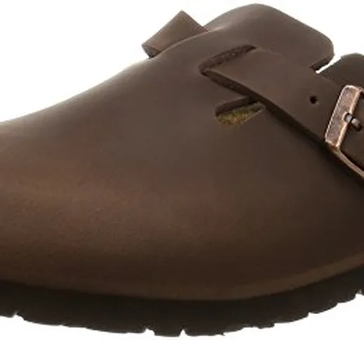 Birkenstock Boston 860133, Zoccoli unisex adulto, Marrone (Habana), EU 40 (stretta)