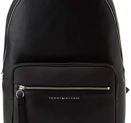 Tommy Hilfiger Th Metro Backpack, Borse Uomo, Nero (Black), 0.1x0.1x0.1 centimeters (W x H...