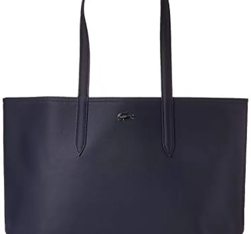 Lacoste Anna - Borse a spalla Donna, Nero (Dark Sapphire Mllw), 14x30x35 cm (W x H L)