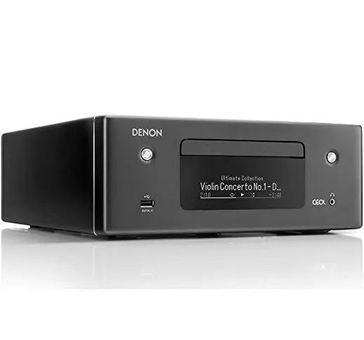 Denon RCD-N10 - Ricevitore Hi-Fi All-in-One e lettore CD, perfetto per stanze e case più p...