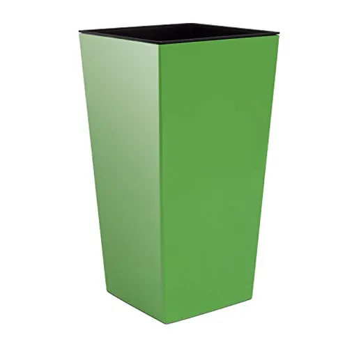 Vaso per piante Urbi Square 91,5 Lt con inserto, altezza 75,5 cm colore: verde oliva