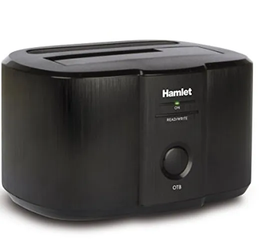 Hamlet HXDD2535 Enclosure per hard disk esterno da 2,5/3,5" Enclosure HDD/SSD Nero – Hard...