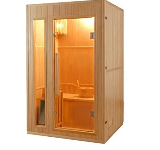 Sauna tradizionale rettangolare 2 posti modello Zen 2 Sined
