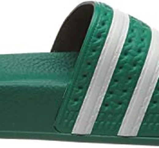 adidas Adilette, Ciabatte Uomo, Verde (Glory Green/Ftwr White/Glory Green), 43 EU