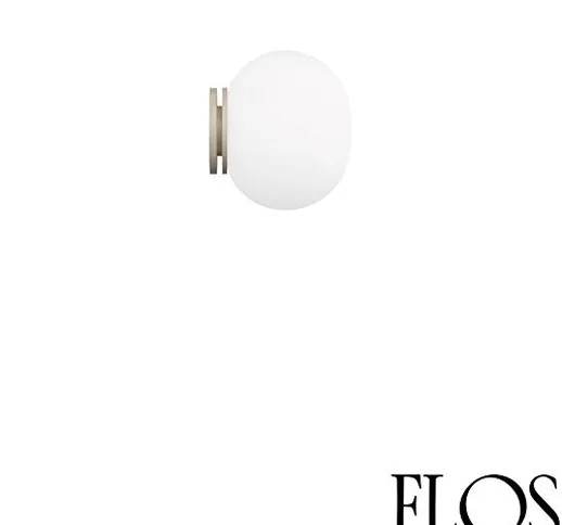 Flos Mini Glo-Ball C/W Lampada da parete applique bianco vetro F4194009 Jasper Morrison 20...
