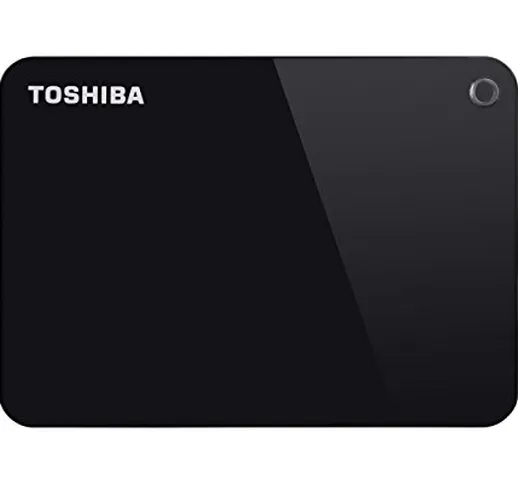 Toshiba Canvio Advance HDD Esterno Portatile, 6,3 cm, USB 3.0 2 TB, Nero