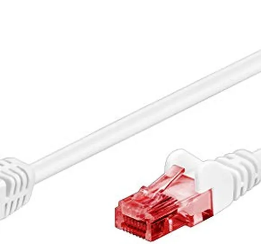 Goobay 51522 - Cavo patch CAT 6, spina 90 gradi, Ethernet, Playstation, Xbox, cavo LAN, DS...