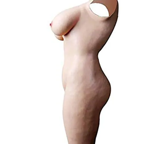 Ajusen D Tazza Silicone Seno Falso Vagina Completo da Uomo Body Artificiale Boobs Plumpy C...