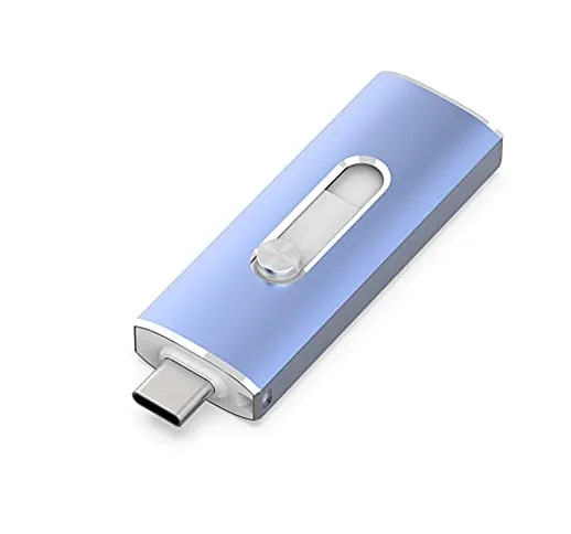 KEXIN 128GB Chiavetta USB C 3.0 Fino a 350 MB/s 2 in 1 Tipo C Pendrive Mini Penetta USB Fl...