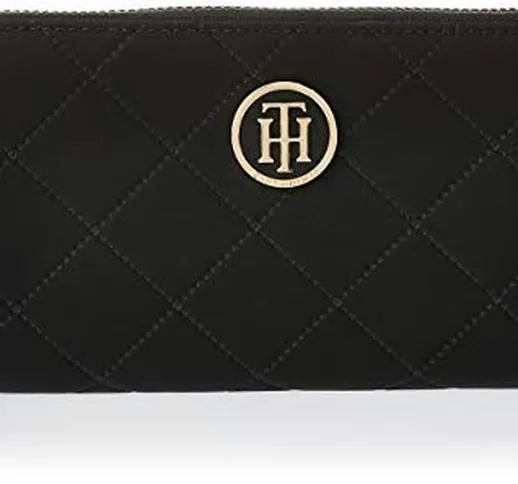 Tommy Hilfiger Poppy Lrg Za, Borse Donna, Nero (Black), 1x1x1 centimeters (W x H x L)