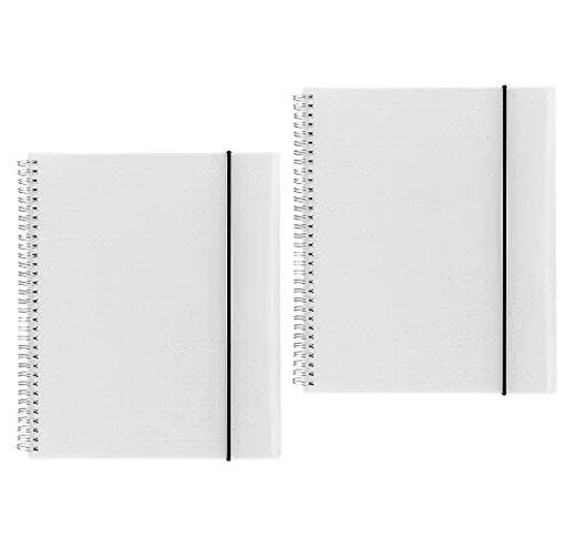 Shulaner A4 Taccuino puntinato spirale a puntini, formato A4 bloc notes, dotted notebook,...