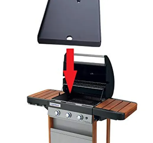 ALTIGASI Ricambio Originale - Piastra in Acciaio SMALTATO per Barbecue CAMPINGAZ 3 Series...