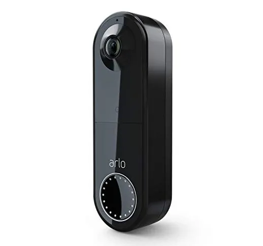 Arlo Video doorbell, Videocitofono WiFi HD con batteria ricaricabile, Allarme integrato, T...