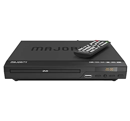 Maggioranza lettore DVD per TV con HDMI, 1080p | Connessioni multiple e regioni multiple |...
