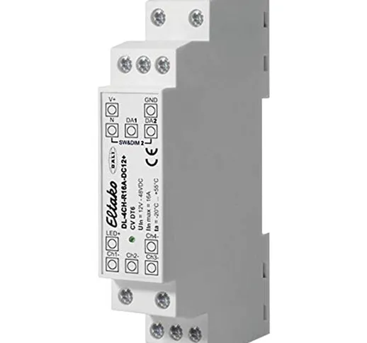Eltako DL-4CH-R16A-DC12+ LED-Dimmer 4-Canale DIN-Schiene, Hutschiene