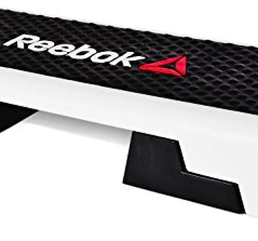 REEBOK Step - Tagliere aerobico regolabile in altezza, colore: Bianco/Nero
