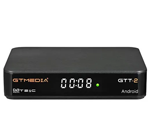 GT MEDIA GTT-2 4K Decoder Digitale Terrestre Android 6.0 TV Box DVB-T/T2 Ricevitore Terres...