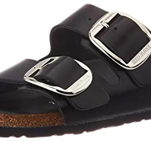 Birkenstock Arizona Big Buckle, Ciabatte Donna, Nero, 37 EU