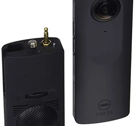 Ricoh THETA V Camera Sfera 360° 14MP (Bluetooth, Android, 4K) + Microfono, Grigio Metalliz...