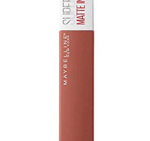 Maybelline New York Superstay Matte Ink Collezione Unnudes Rossetto, Matte, Liquido, Tinta...