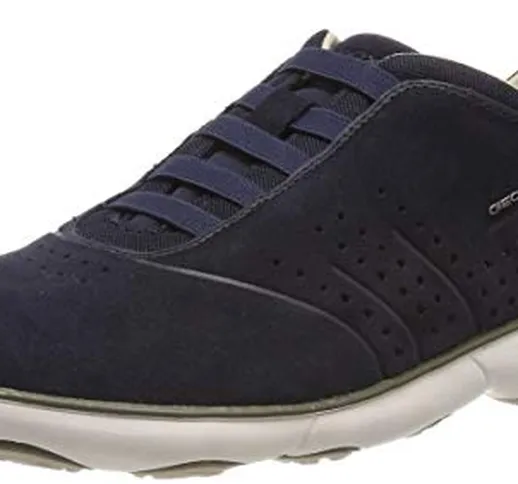 Geox U Nebula A, Scarpe da Ginnastica Basse Uomo, Blu (Navy C4064), 43 EU