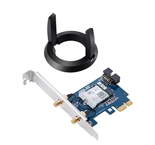 ASUS PCE-AC58BT Adattatore Wireless AC2100 Dual-Band PCIe 160MHz Adattatore Wi-Fi, Gigabit...