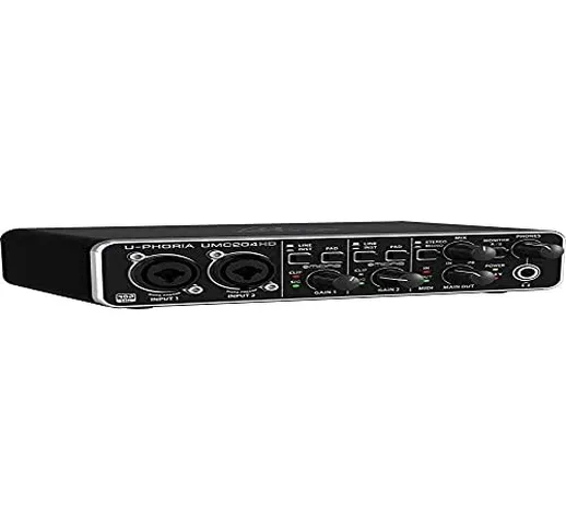 BEHRINGER UMC204HD INTERFACCIA AUDIO 2X4 SCHEDA AUDIO MIDI USB 2 IN 4 OUT 24 BIT 192 KHZ 2...