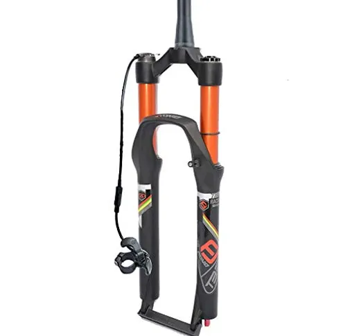 MZP MTB Forcella Ammortizzata Bici 26/27,5/29 Pollici Molla Pneumatica Tapered Steerer 1-1...