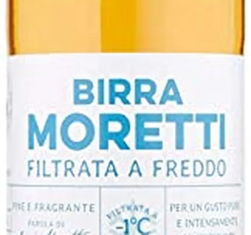 Gusto Italiano Selection - Birra moretti Filtrata A Freddo - 12 bottiglie da 0,55 l.
