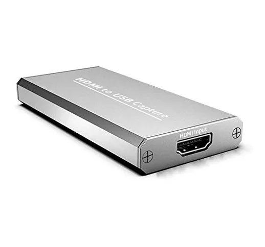 Scheda di acquisizione video HDMI 4K Scatola di registrazione Grabber da HDMI a USB 2.0 (A...