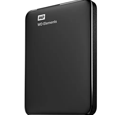 WD 3TB Elements Portable, Hard Disk Esterno Portatile, USB 3.0