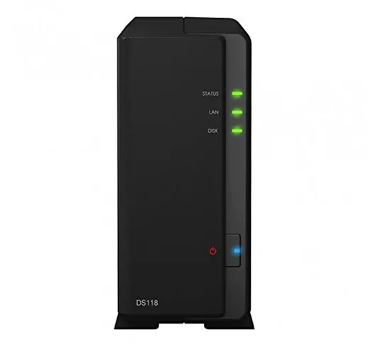 Synology DS118 1-Bay 2TB Bundle con 1x 2TB Red WD20EFAX