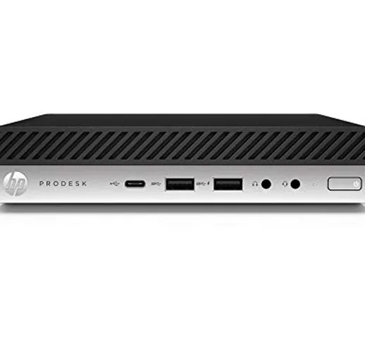 HP ProDesk 600 G5 Desktop Mini Core i3 9100T Quad Core, DDR4 da 8 GB, Unità a stato solido...