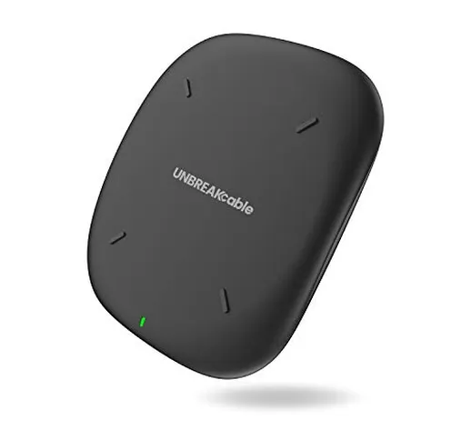 UNBREAKcable Caricatore Wireless Qi Certified, Fast Wireless Charger Compatibile con iPhon...
