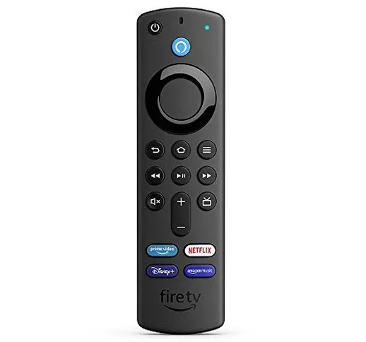 Telecomando vocale Alexa (3ª generazione) per Fire TV, con comandi per la TV – Richiede un...