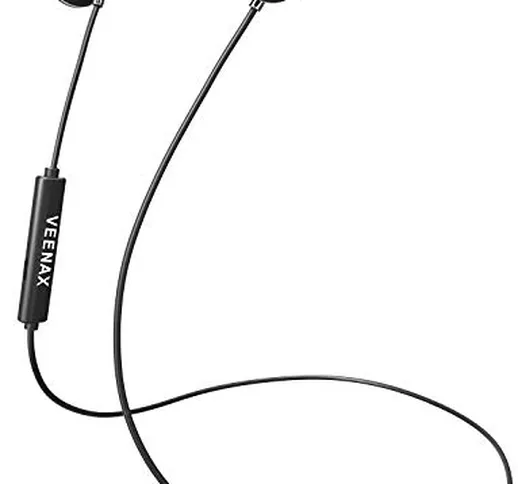VEENAX Pogo Cuffie Bluetooth Senza Fili, Auricolari in-Ear Magnetiche Stereo con Microfono...