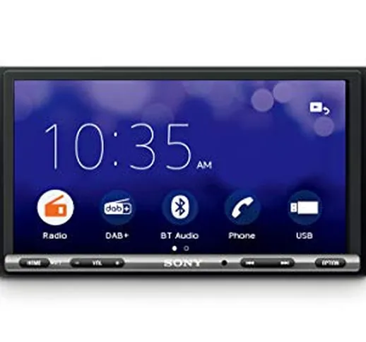 Sony XAV-3550D - SintoMonitor 2DIN, Ricezione DAB/DAB+/FM, Display da 7”, WebLink 2.0, Con...
