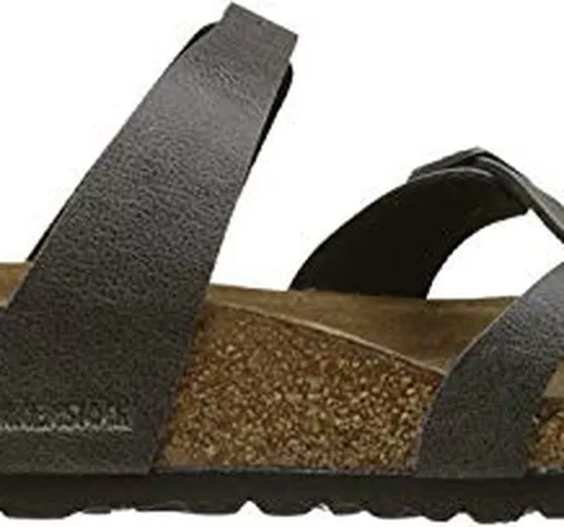 Birkenstock Mayari 1005023 Ciabatte Donna, Grigio (Pull Up Anthracite), 36 EU