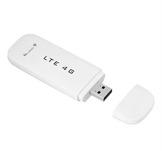 Lazmin Adattatore di Rete USB 4G LTE Wireless WiFi Hotspot Router Modem Stick, Adattatore...