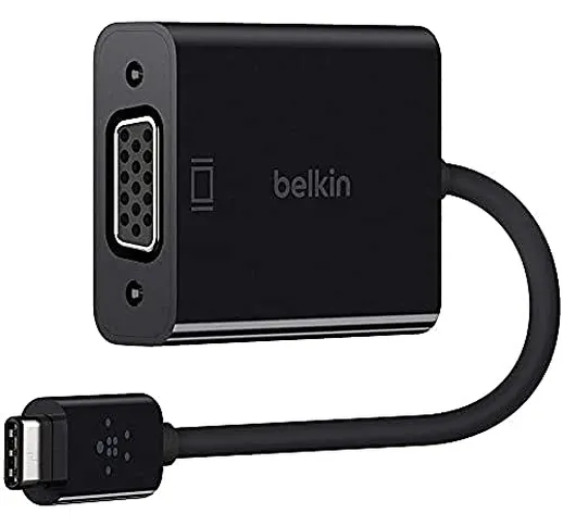 Belkin F2CU037btBLK Adattatore da USB-C a VGA, Compatibile con iPad Pro