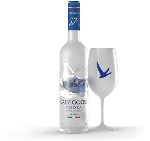 Grey Goose Vodka Original, Gift Pack Esclusivo Amazon, Frustration Free Pack, FFP, 70 Cl