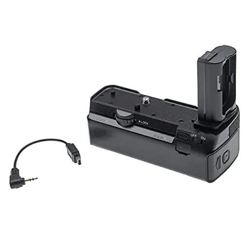 vhbw impugnatura battery grip compatibile con Nikon Z6, Z7 fotocamera reflex, incl. cavo