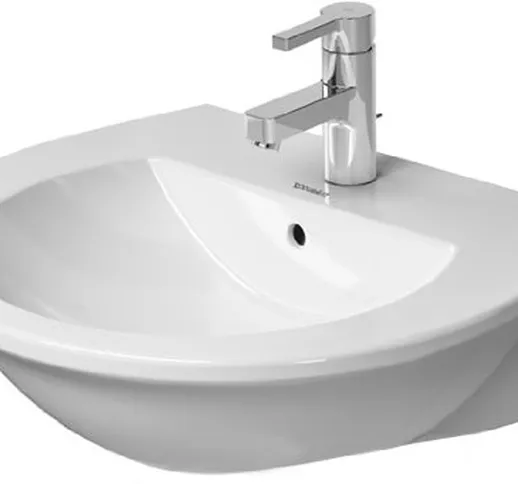 Duravit Waschbecken Darling New 550 mm, 3 Hahnlöcher!!, weiss WonderGliss, 26215500301