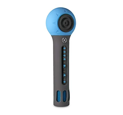 Celly Festival Microfono Bluetooth con Speaker Integrato, Azzurro