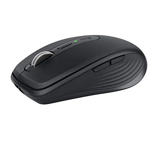 Logitech MX Anywhere 3 Mouse Compatto, Wireless, Scroller Elettromagnetico, Ergonomico, Se...