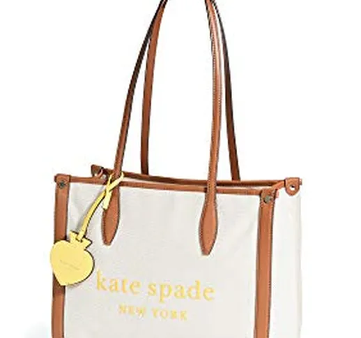 Kate Spade New York Market - Borsa in tela, misura media, Beige (Naturale), Taglia unica