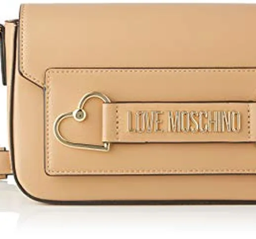 Love Moschino Jc4270pp0a, Borsa a Tracolla Donna, Marrone (Camel PU), 10x14.5x25 cm (W x H...