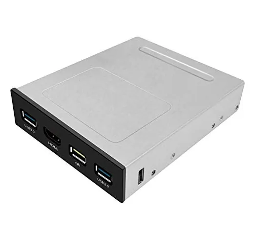 EZDIY-FAB Pannello Frontale Interno USB HUB da 3,5"- Porta HDMI per Porte VR e 2 Porte USB...
